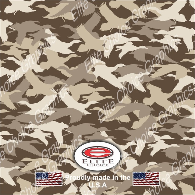 Duck Hunting Silhou CAMO DECAL WRAP VINYL 52
