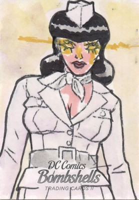 DC Comics Bombshells 2, Jeffrey Benitez Sketchkarte 1/1
