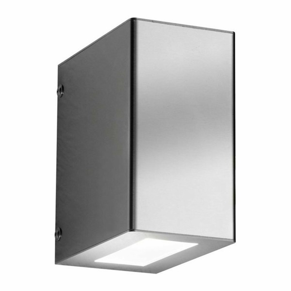 LED AußEnleuchte AußEnlampe Wandleuchte Deckenleuchte Edelstahl Silber IP44-image