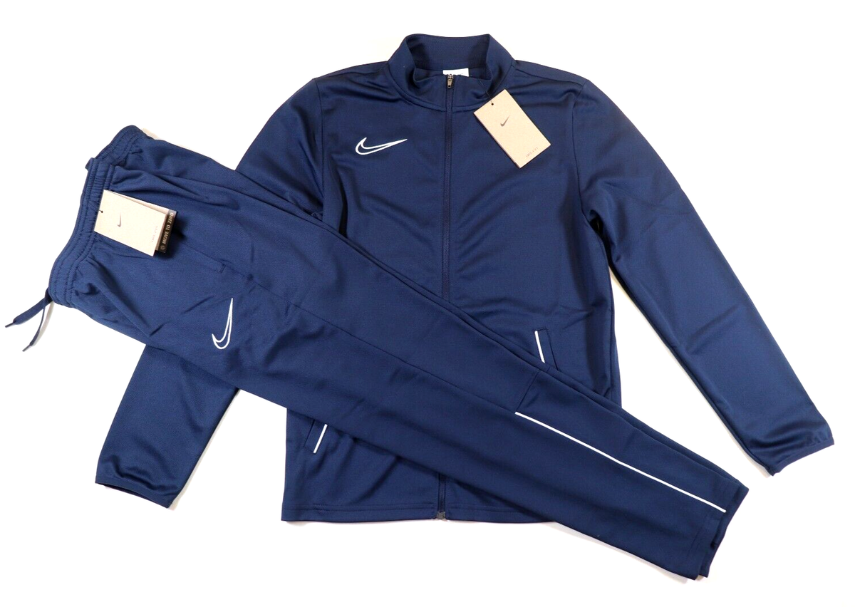 NIKE DRI FIT ACADEMY FOOTBALL TRAINING TRACKSUIT NAVY CW6133-451
