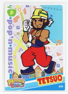 Pop'n Music Card PD19N058 Tetsuo KONAMI Japan Game Character | eBay