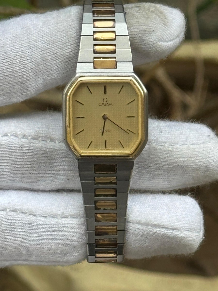 OMEGA De Ville クォーツ腕時計　cal.1365 Omega De Ville Cal.1365 Quartz Women Integrated Bracelet Textured