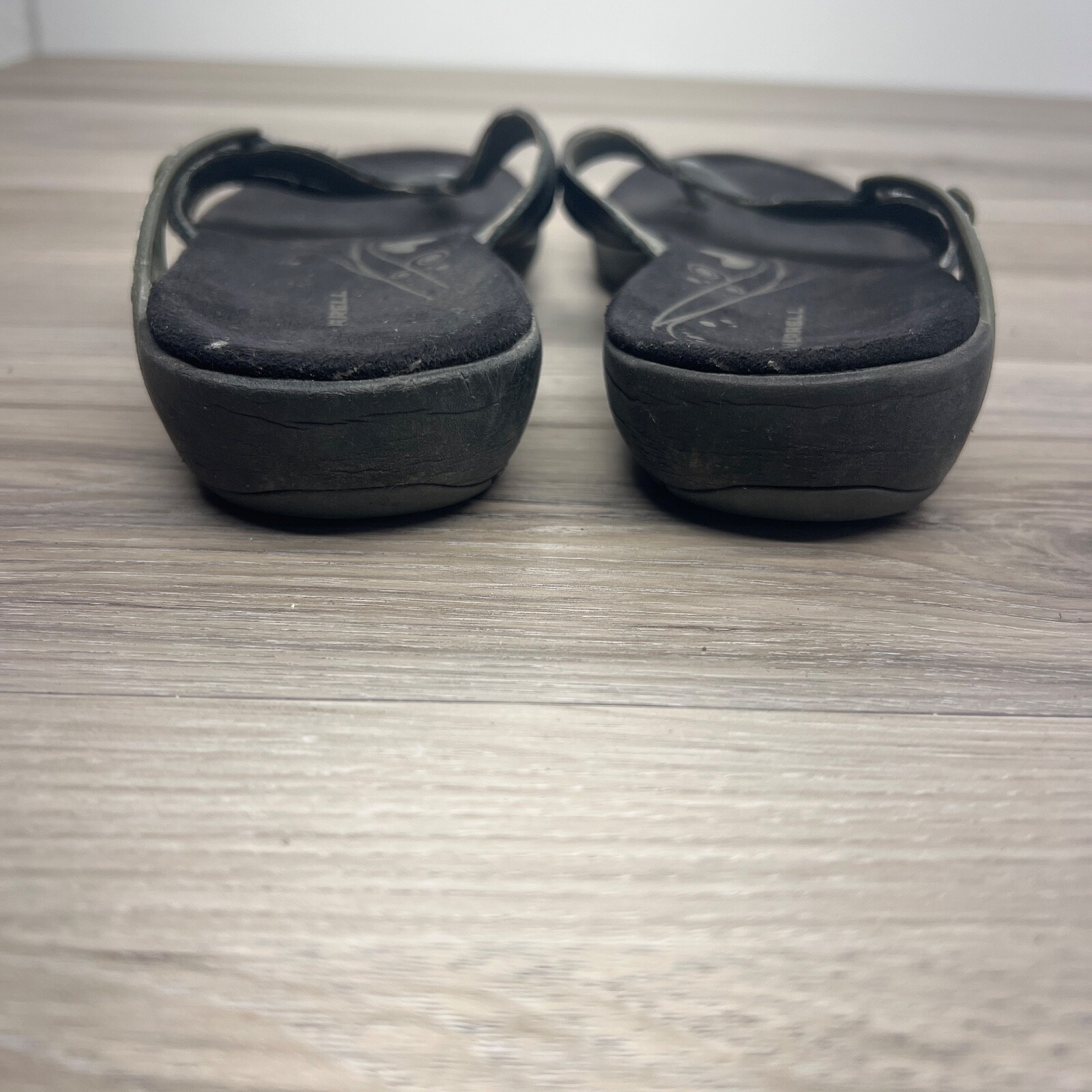 Merrell sandalo infradito donna taglia 6 Celeste nero slip on