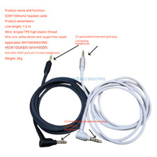 Audio Cable for SONY WH-1000XM4 XM3 xm5 WH-ch510 ch710n -ch700n -10 Headphone