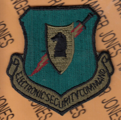 USAF Air Force Electronic Security Command ESC ~3'' OD Green BDU patch c/e