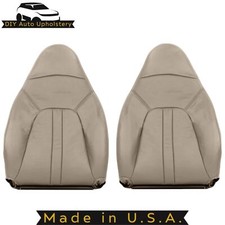 2000-2002 For Ford Expedition Eddie Bauer Leatherette Front Top Covers Parchment 2000-2002 For Ford Expedition Eddie Bauer Leatherette Front Top Covers Parchment