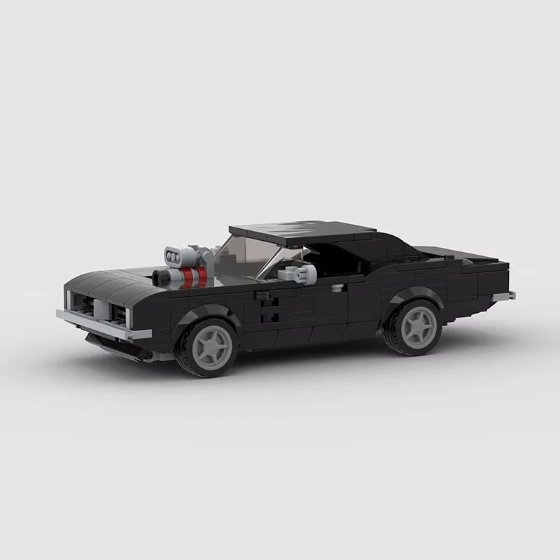 1969 Dodge Charger Hell Charger Ghost Rider MOC Auto Car Rennwagen Klemmbaustein - Bild 3 von 4