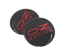 4 Stück OZ schwarz rot Radnabenkappen Nabendeckel Auto Felgendeckel 64mm