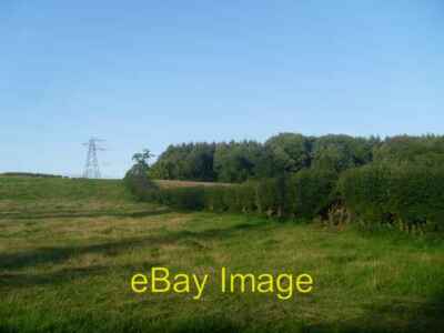 Photo 6x4 Pylons turn behind Whitemoss Dam Langbank Seen from the west on c2010