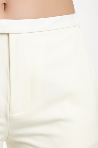 J Brand Fontaine Linen Blend Trouser, Leather Contrast, Size 2 - Picture 3 of 3