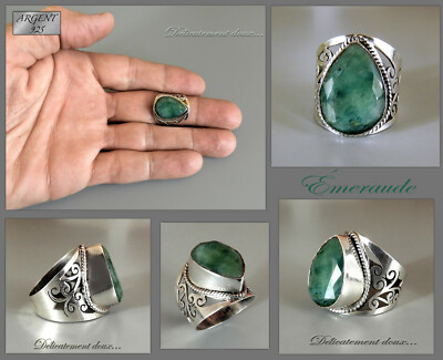 Bague En Argent 925 Et Grenat - Monture Ciselée Taille 58 - Neuf Avec Étiquettes