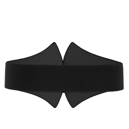 Ladies Lace-up Cinch Belt Retro Tied Corset Elastic Waist Belt for Women Black S - Picture 4 of 7