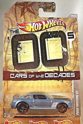 2010 Hot Wheels Cars of the Decades-00s 29/32 FORD MUSTANG GT Gray w/Black OH5Sp