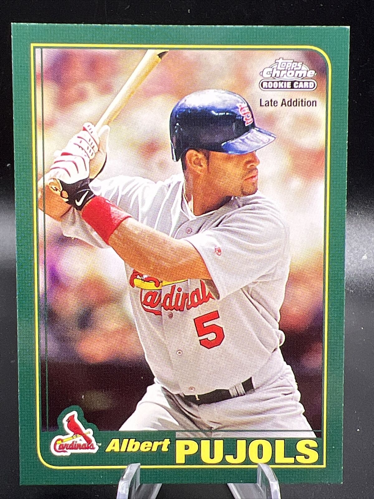 2006 Topps Chrome Albert Pujols Rookie Card RC Late Addition #596 ...