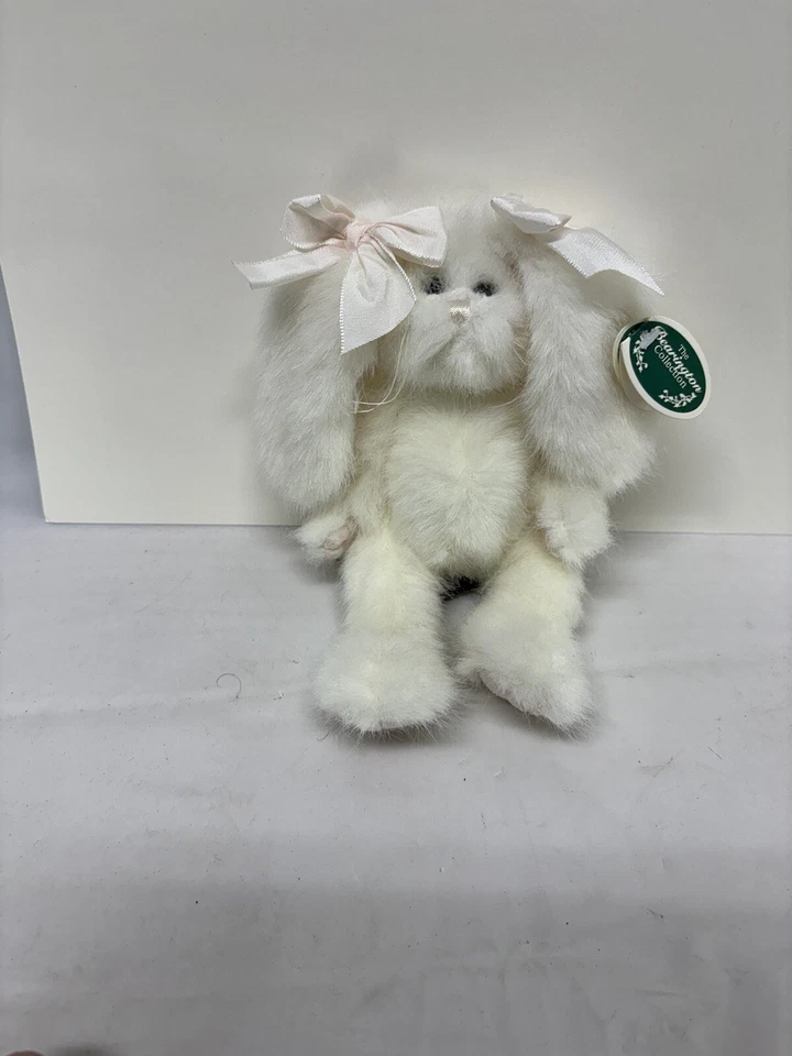 ¡Con etiquetas! Peluche Bearington Collection Puff White Bunny Rabbit 4507 Foto 2 de 4