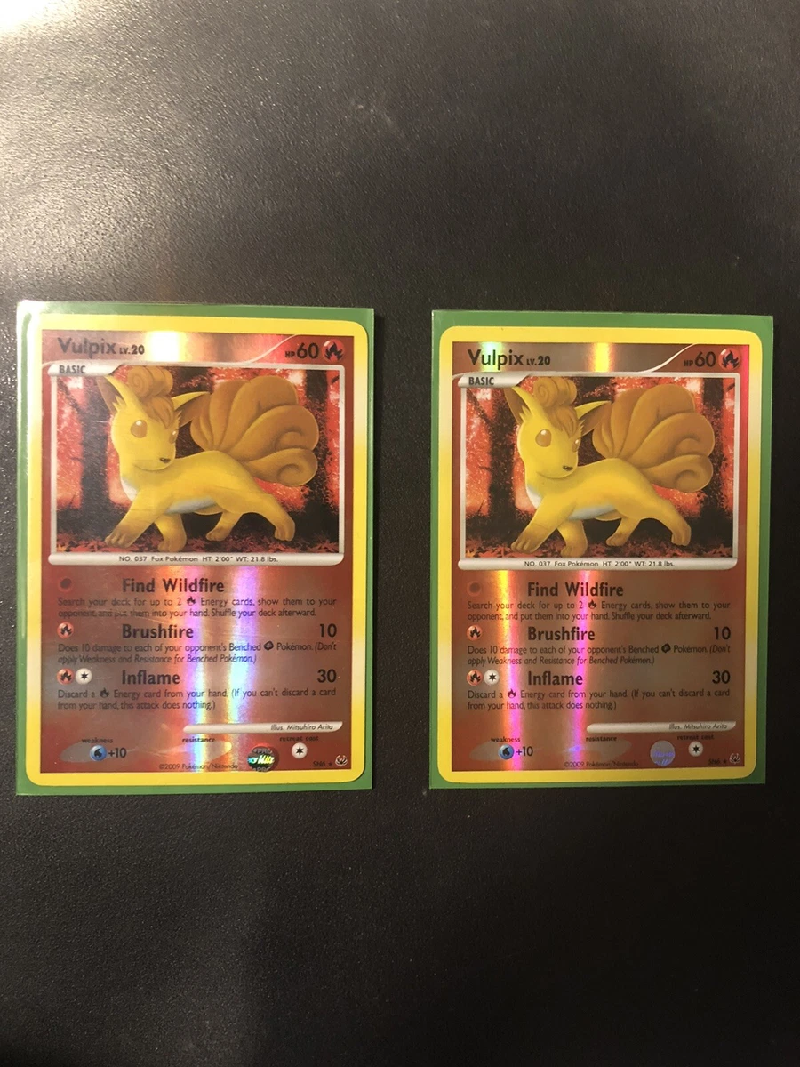 Vulpix SH6 Shiny Pokemon Card Platinum Reverse Holo Secret Rare-Lot 2 | eBay