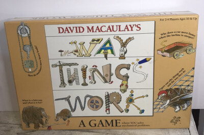 David Macaulay's The Way Things Work Mechanical Educational Board Game #P20037