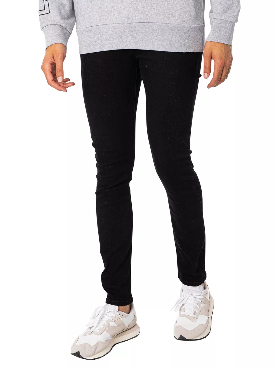 Jack Jones Men s Liam Original 773 Skinny Jeans Black eBay