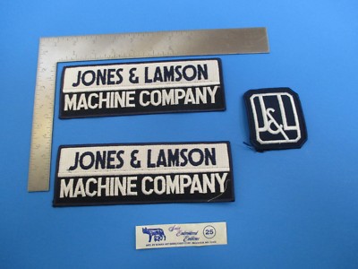 Vintage Original Machine Shop Patch Set of 3 Jones & Lamson J&L ...