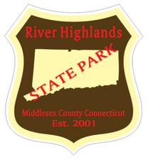 3" river highlands connecticut state park bumper sticker decal usa made