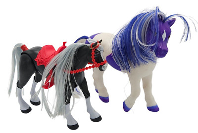 Breyer & Just Play Horses Figures Toy Purple White Black Silver 5'' 7'' 2010