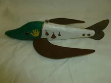  Vintage 7-3/4 Inch Wood Kelly Olson Ice Spearing Decoy  Lot K-862