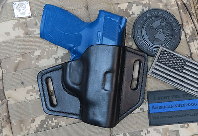 Leather Holster Fits M&P Shield Performance Center, 9mm - .40 with Sweat Shield