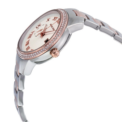 MICHAEL KORS WHITLEY 2 TONE SILVER+ROSE GOLD,CRYSTAL,ROMAN  display picture 1