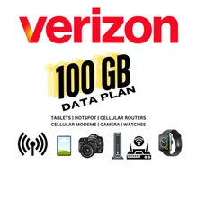 Verizon Hotspot Data With SIM CARD | Tablet | Router 100GB 4G/5G Data Plan