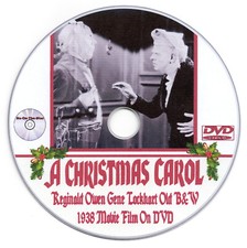 A Christmas Carol (1938) Reginald Owen Gene Lockhart Old B&W Movie Film On DVD