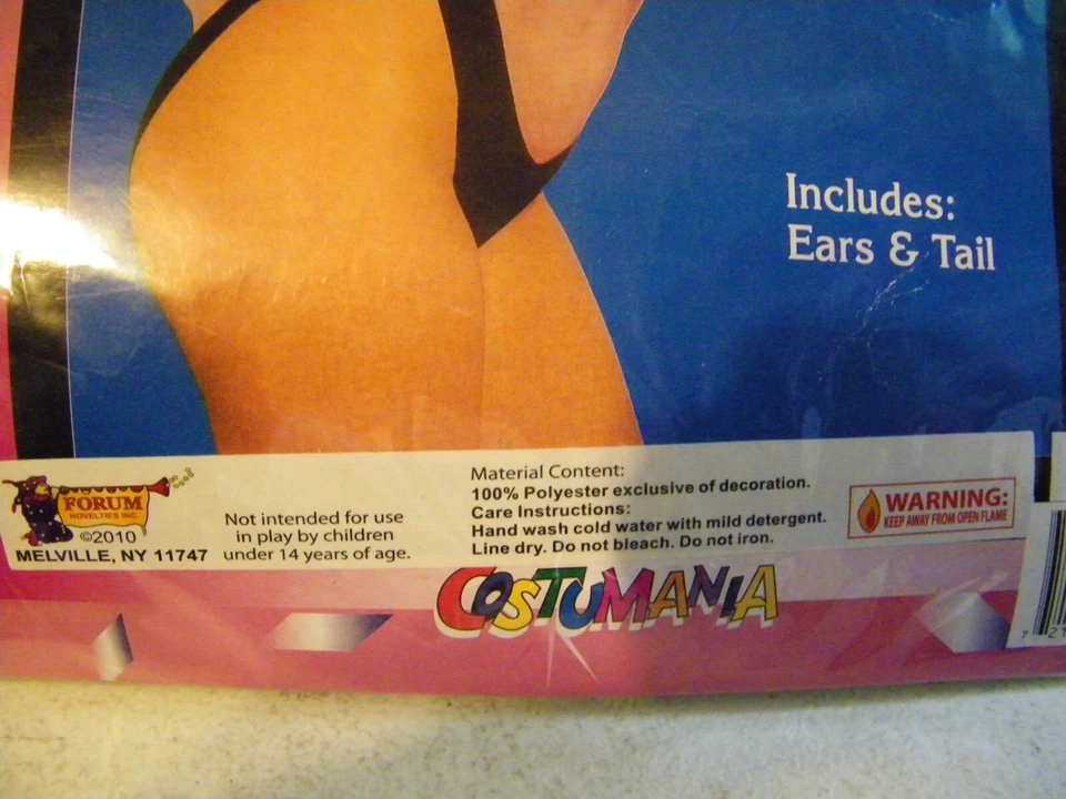 Conjunto de diadema y cola con orejas de conejo - Disfraz peludo blanco de Forum Nuevo en empaque Foto 2 de 3