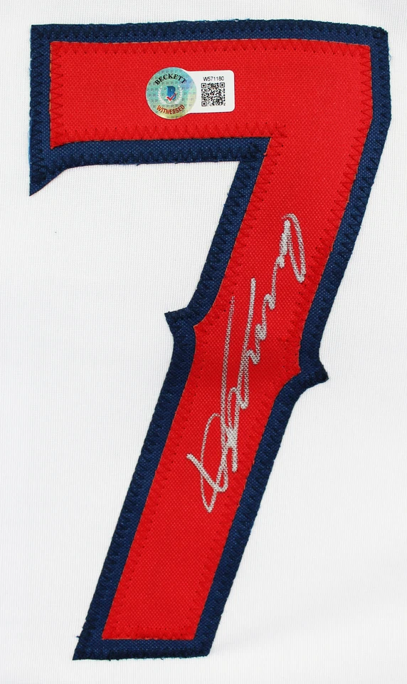 Vladimir Guerrero Authentic Signed White Pro Style Jersey BAS Witnessed - Image 2 of 3