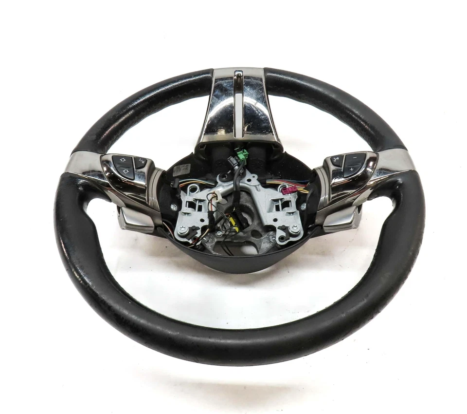 2006-2008 BMW Z4 (E85) FRONT LEFT SPORT STEERING WHEEL (BLACK & SILVER) - image 4 of 4