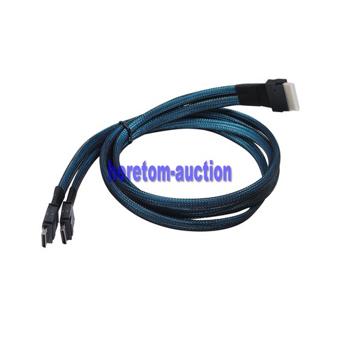 Ultraport Slimline SAS Slim 4.0 SFF-8654 8i 74pin to Dual Oculink SFF-8611 Cable - 第 7/20 張圖片