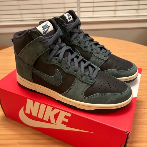 Nike Dunk High Retro PRM Faded Spruce Black DQ7679-002 Men's 9 - Picture 1 of 6