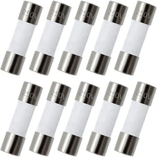 Fast-Blow Fuse F10AL 10 Pack 10A 250V Ceramic 5x20mm 0.2"x0.79" F10A Ceramic