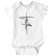 Cool Religious Jesus Christian Faith Cross Baby Girls Infant Romper Newborn