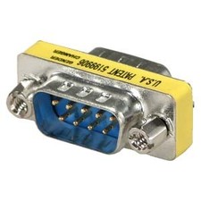 15 Pack of DB9 Male/Male Mini Gender Changer