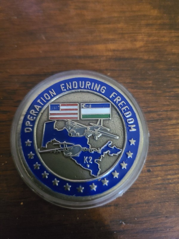 418th Expeditionary Group Operation Enduring Freedom Uzbekistan Challenge Coin 