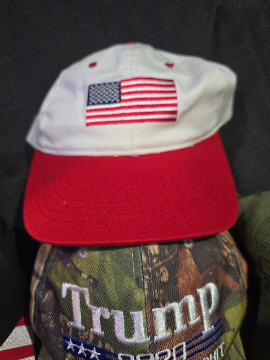 Lot of 4 Patriotic  Trump MAGA, Vietnam Vet And American Flag Hats View 5
