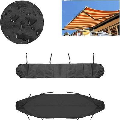 Robuste Design schwarze Terrassenmarkise Abdeckung Größe 3 Meter wasserdichtes Material