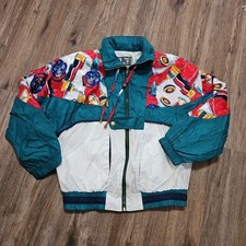 Vintage Jacket 80s 90s RE Sport River Edge Retro Nylon Womens Md Windbreaker