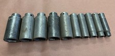 Mac Tools Sae Deep 12 Drive Impact Sockets 6 Point 10 Pieces One Duplicate