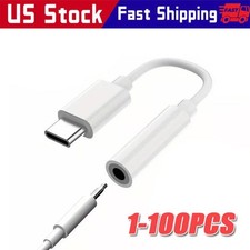 USB-C Type C to 3.5mm AUX Headphone Jack Adapter Lot For iPhone 15/Android Phone