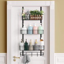 Over the Door Pantry Organizer 3 Tier Hanging Basket Back Door Storage Rack Shel