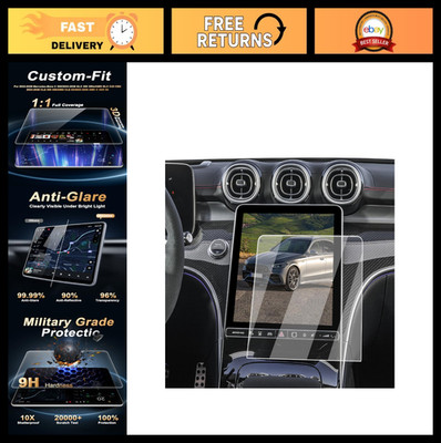 Matte Navigation Screen Protector for 2022-2026 Mercedes C-Class & GLC Models