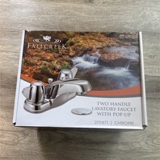Fallcreek Two Handle Bathroom Sink Faucet Chrome WaterSense ADA NSF 201471