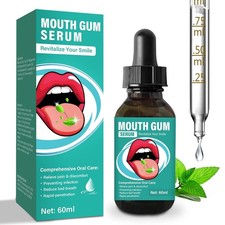 Gum Restore Drops, Repair for Receding Gums, Stain Removal, 60ML, Cyan