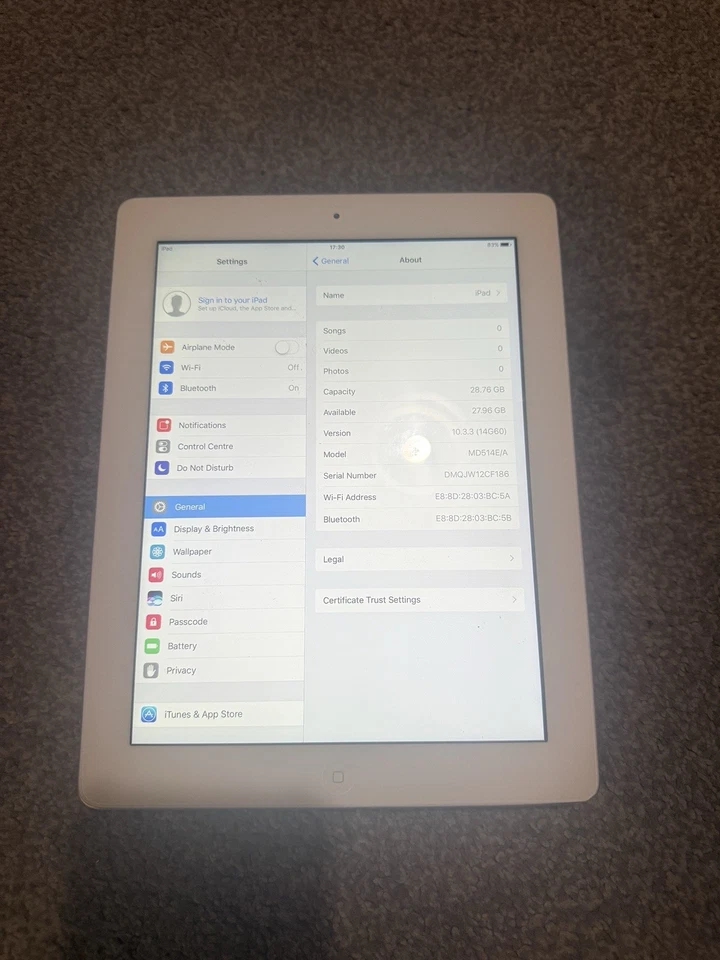 Apple iPad 4 WiFi 9.7" White 32GB - Image 2 of 4