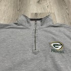 Green Bay Packers Sweatshirt Adult Large Gray 1/4 Zip Vintage Distressed — photo 2